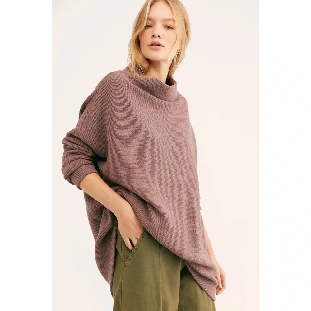Free People Ottoman Slouchy Tunic Nutmeg M - Picture 6 of 15
